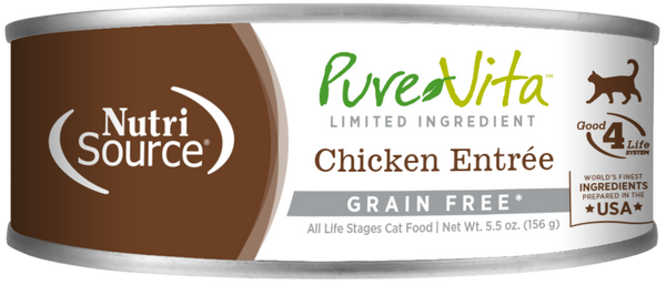 PureVita Grain Free 96% Real Chicken Entree Canned Cat Food