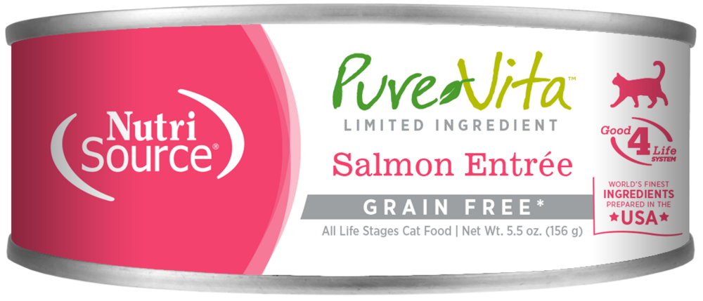 PureVita Grain Free 96% Real Salmon Entree Canned Cat Food
