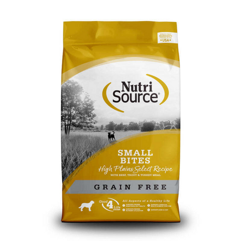 NutriSource Grain Free High Plains Select Small Bites Dry Dog Food