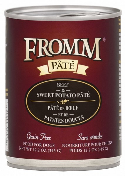 Fromm Beef & Sweet Potato Pate Grain Free Canned Dog Food