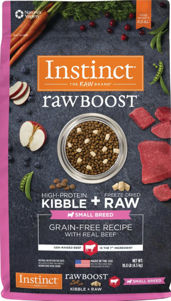 Instinct Grain Free Raw Boost Small Breed Recipe with Real Beef Dry Dog Food