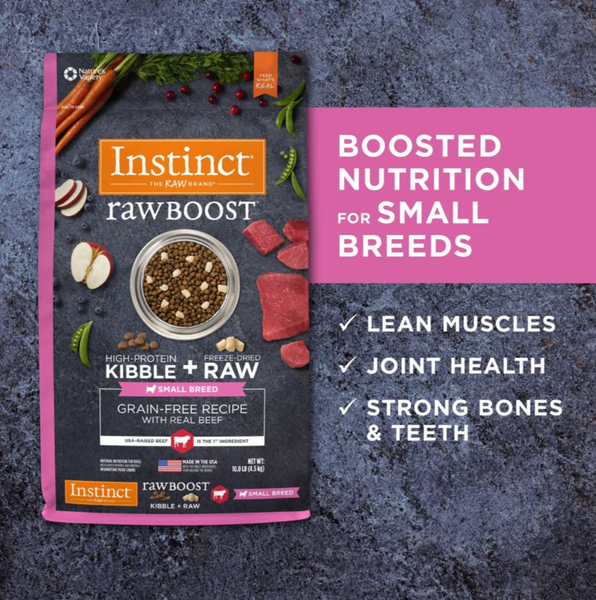 Instinct Grain Free Raw Boost Small Breed Recipe with Real Beef Dry Dog Food