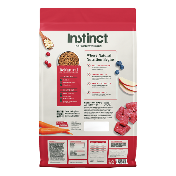 Instinct Be Natural Beef and Barley Dry Dog Food