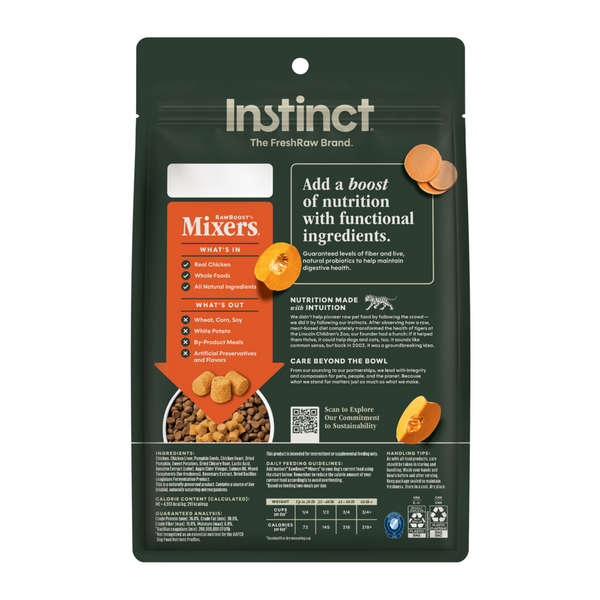 Instinct Raw Boost Mixers Grain Free Freeze Dried Gut Health Dog Food Topper