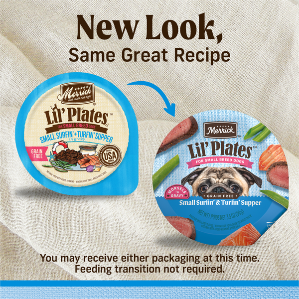 Merrick Lil' Plates Grain Free Surfin & Turfin Small Breed Adult Wet Dog Food