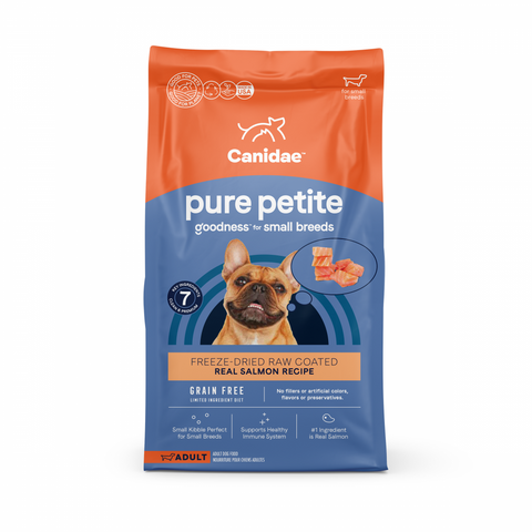 Canidae PURE Petite Small Breed Salmon Recipe Raw Coated Dry Dog Food