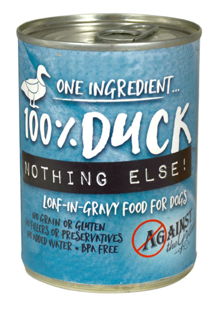 Against the Grain Nothing Else Grain Free One Ingredient 100% Duck Canned Dog Food