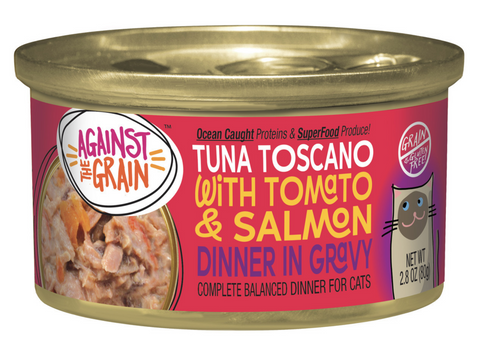 Against the Grain Farmers Market Grain Free Tuna Toscano With Salmon & Tomato Canned Cat Food