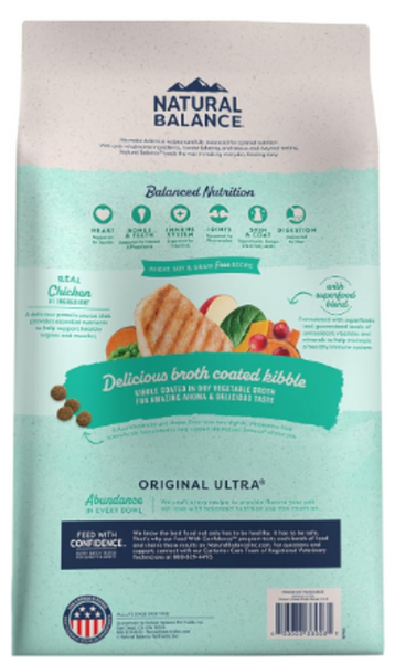 Natural Balance Original Ultra Grain Free Dry Dog Food, Chicken & Sweet Potato Recipe