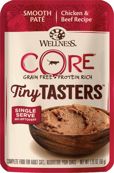 Wellness CORE Tiny Tasters Chicken & Beef Pate Wet Cat Food