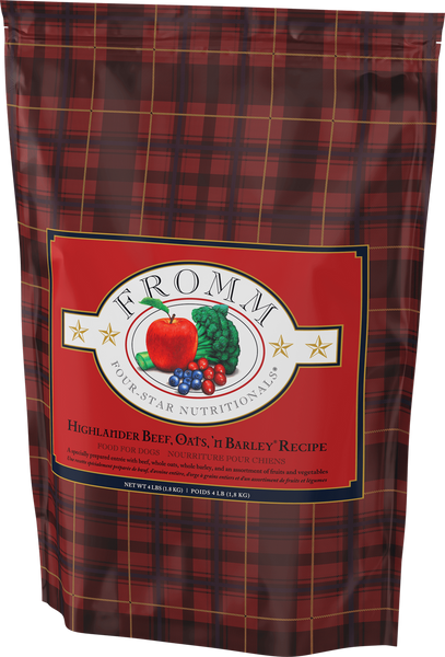 Fromm Four Star Highlander Beef, Oats, 'n Barley Recipe Dry Dog Food