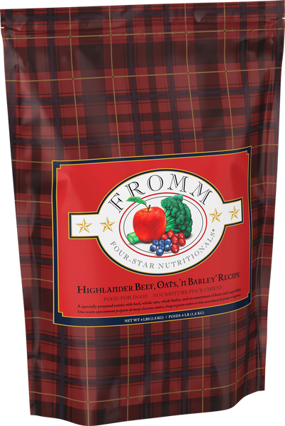 Fromm Four Star Highlander Beef, Oats, 'n Barley Recipe Dry Dog Food