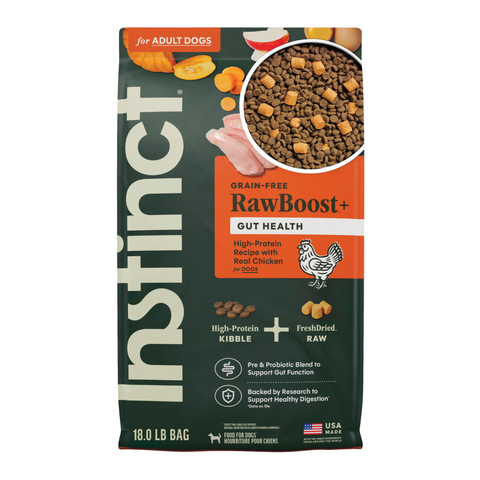 Instinct Raw Boost Grain Free Gut Health Chicken Dry Dog Food
