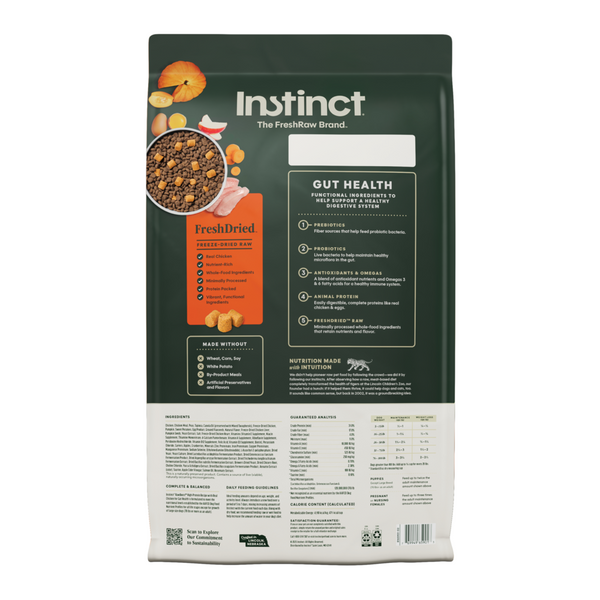 Instinct Raw Boost Grain Free Gut Health Chicken Dry Dog Food