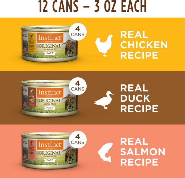 Instinct Grain Free Variety Pack Wet Cat Food