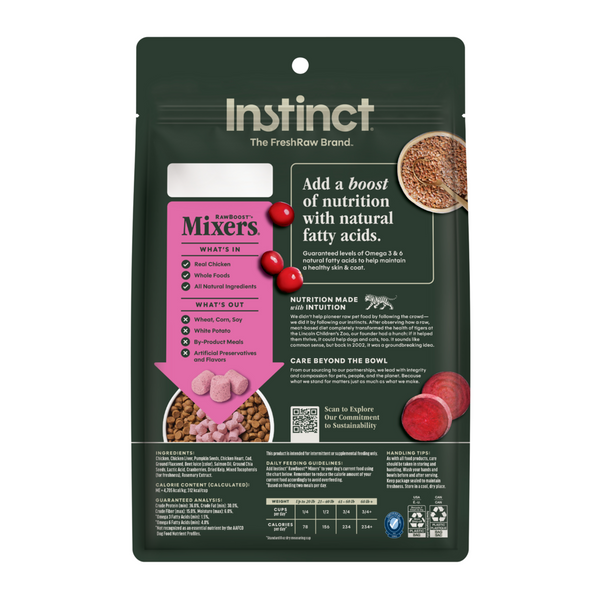 Instinct Raw Boost Mixers Grain Free Freeze Dried Skin & Coat Dog Food Topper