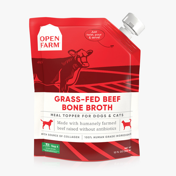 Open Farm Grass Fed Beef Bone Broth for Dogs & Cats