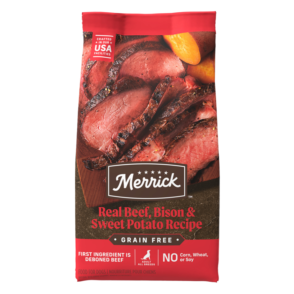 Merrick Grain Free Bison Beef and Sweet Potato Adult Dry Dog Food