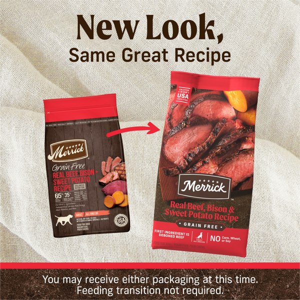 Merrick Grain Free Bison Beef and Sweet Potato Adult Dry Dog Food