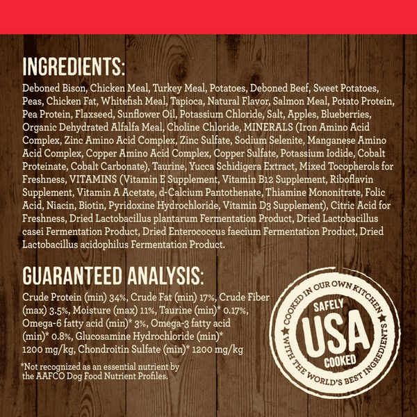 Merrick Grain Free Bison Beef and Sweet Potato Adult Dry Dog Food