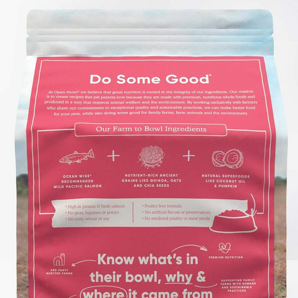 Open Farm Wild Caught Salmon and Ancient Grains Dry Dog Food