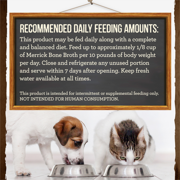 Merrick Grain Free Chicken Bone Broth Wet Dog Food Topper