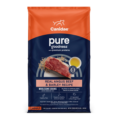Canidae Pure Farm To Bowl Grass-Fed Beef & Barley Recipe Dog Food
