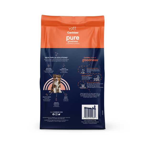 Canidae Pure Farm To Bowl Grass-Fed Beef & Barley Recipe Dog Food
