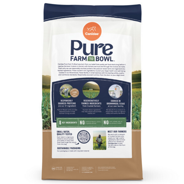 Canidae Pure Farm To Bowl Pasture-Raised Lamb & Brown Rice Recipe