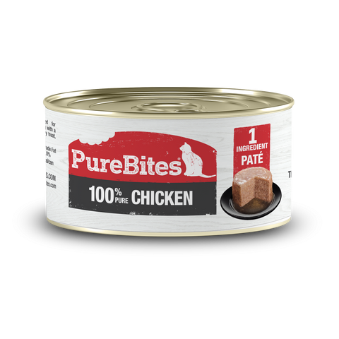 PureBites 100% Pure Chicken Pate Cat Treat