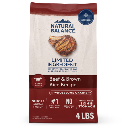 Natural Balance Limited Ingredient Dry Dog Food, Beef & Brown Rice Recipe