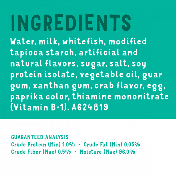 Friskies Lil Slurprises With Surimi Whitefish Cat Food Compliment