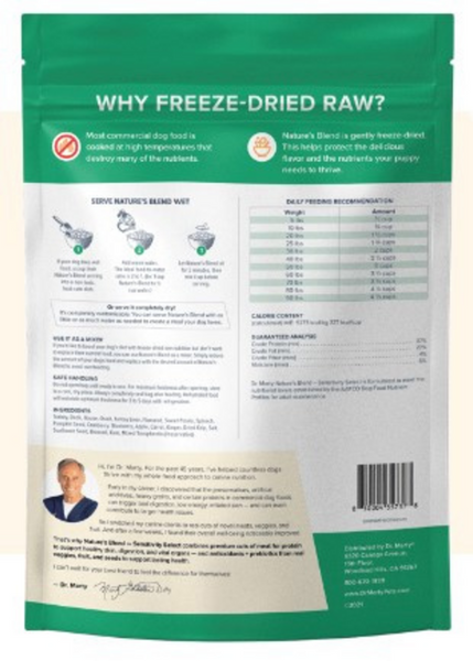 Dr. Marty Nature's Blend Sensitivity Select Freeze Dried Raw Dog Food