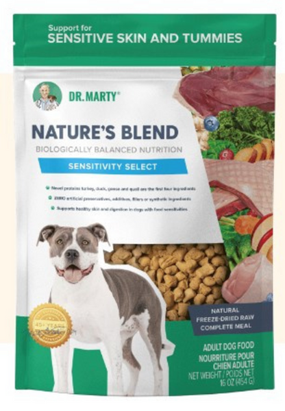 Dr. Marty Nature's Blend Sensitivity Select Freeze Dried Raw Dog Food
