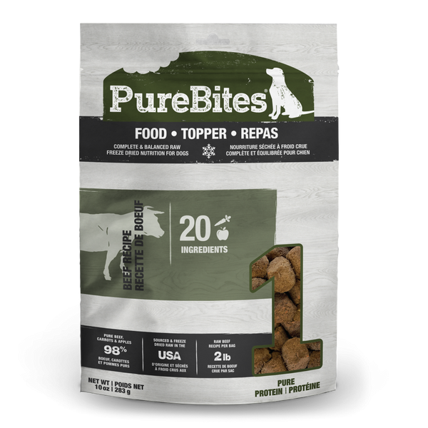 PureBites Dog Food Topper Beef Recipe