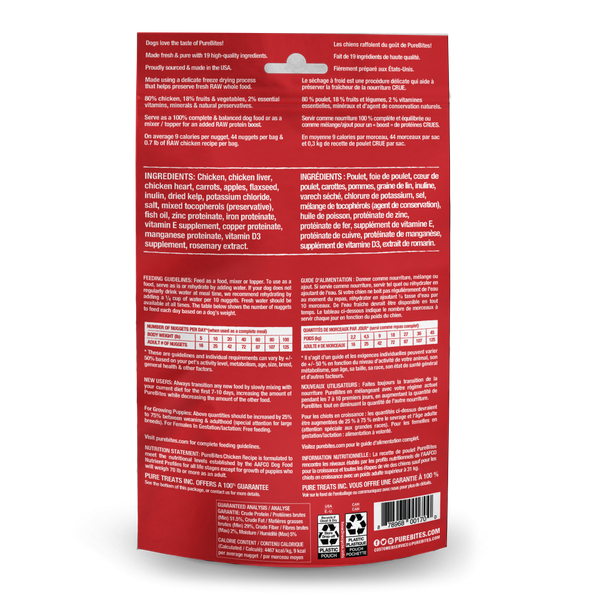 PureBites Dog Food Topper Chicken Recipe