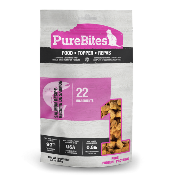 PureBites Salmon Recipe Cat Food/Topper