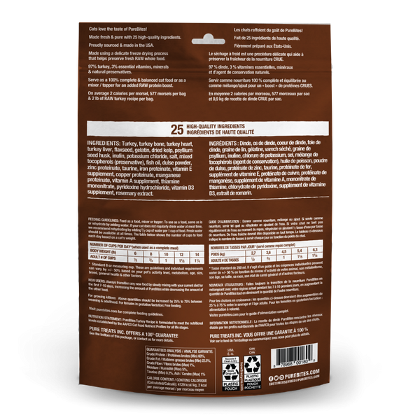 PureBites Cat Food Topper Turkey Recipe