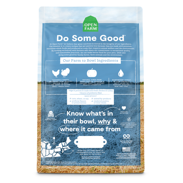 Open Farm Grain Free Chicken and Turkey Small Breed Dry Dog Food