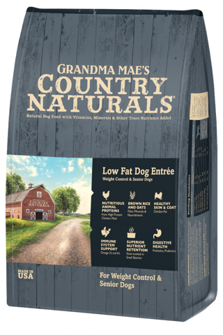 Grandma Mae's Country Naturals Low Fat/Senior Formula For Dogs