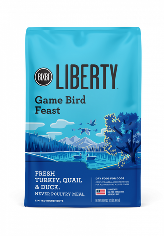 Bixbi Liberty Gamebird Feast Kibble Dog Food