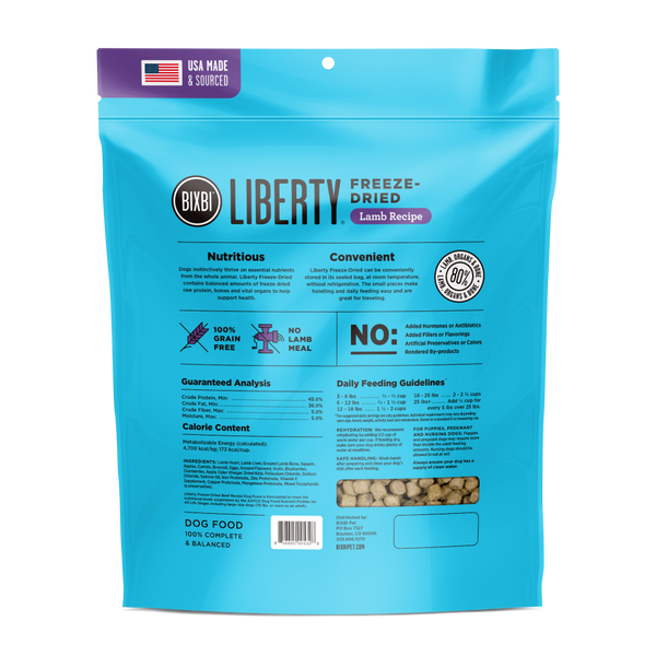 BIXBI LIBERTY Lamb Freeze Dried