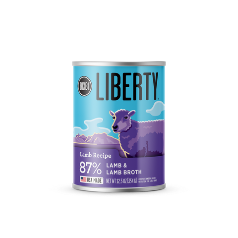 Bixbi Liberty Lamb Recipe Canned Wet Dog Food