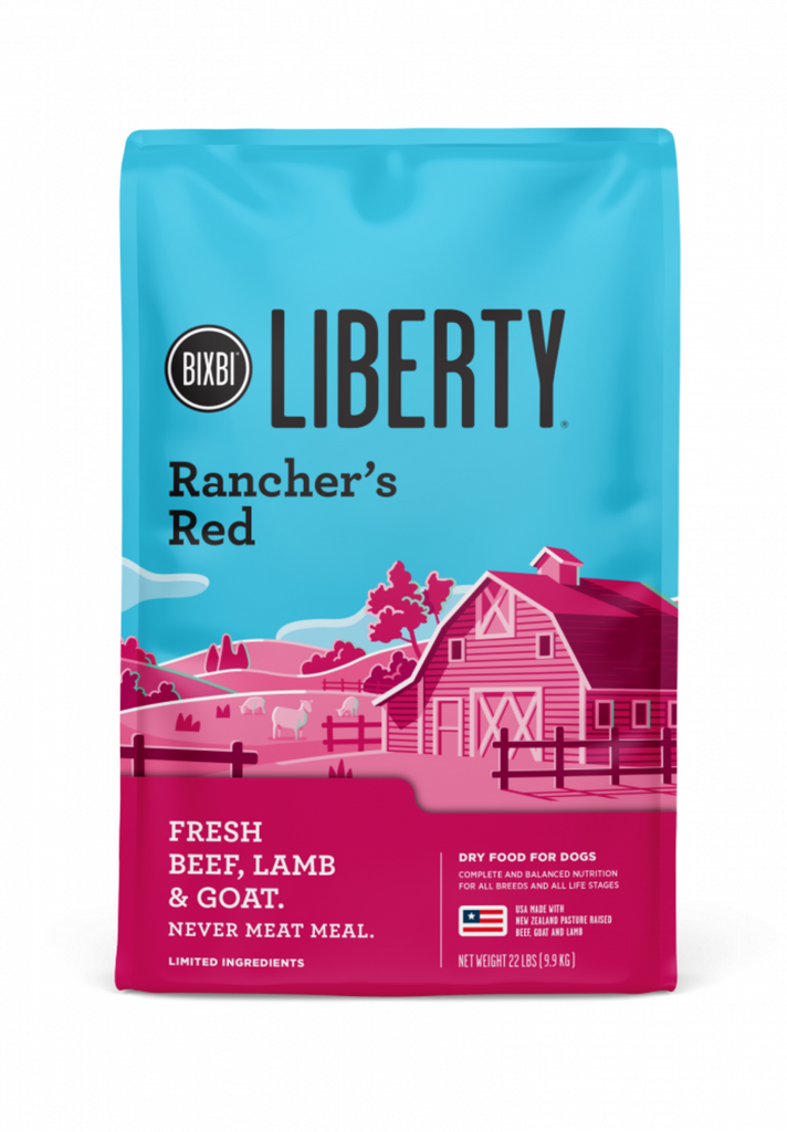 Bixbi Liberty Ranchers Red Recipe Grain Inclusive Kibble Dog Food