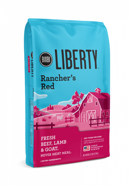Bixbi Liberty Ranchers Red Recipe Grain Inclusive Kibble Dog Food