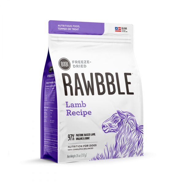 Bixbi Rawbble Freeze Dried  Lamb Dog Food