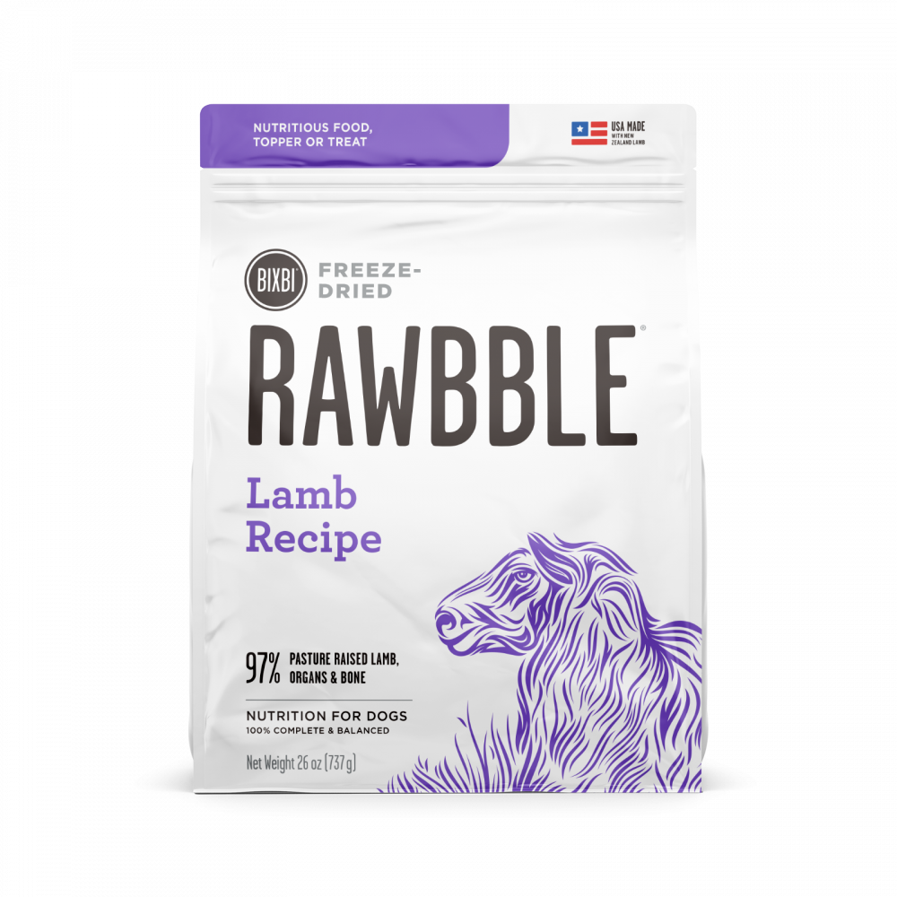Bixbi Rawbble Freeze Dried  Lamb Dog Food