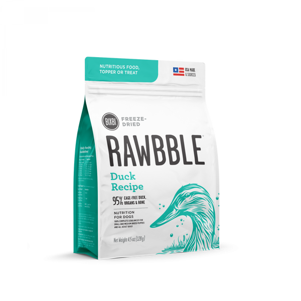 Bixbi Rawbble Freeze Dried Duck Dog Food