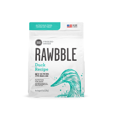Bixbi Rawbble Freeze Dried Duck Dog Food