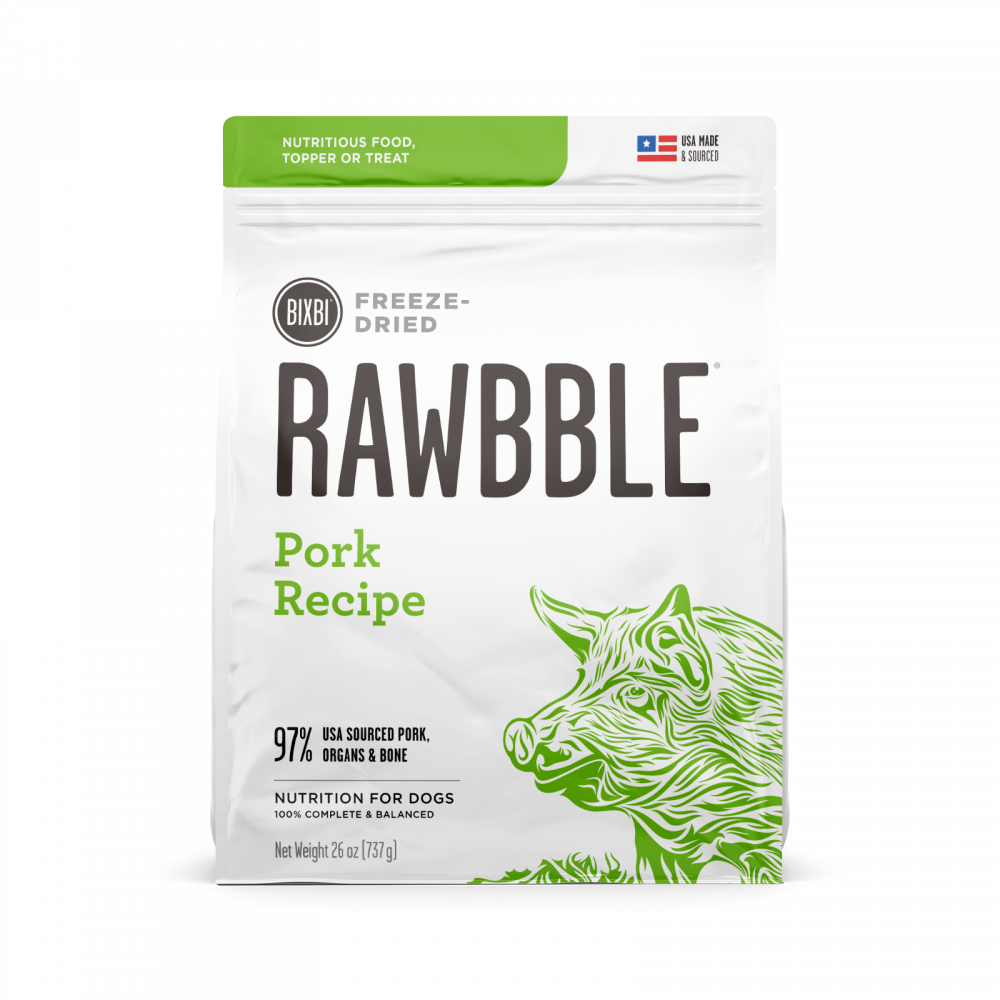 Bixbi Rawbble Freeze Dried Pork Dog Food